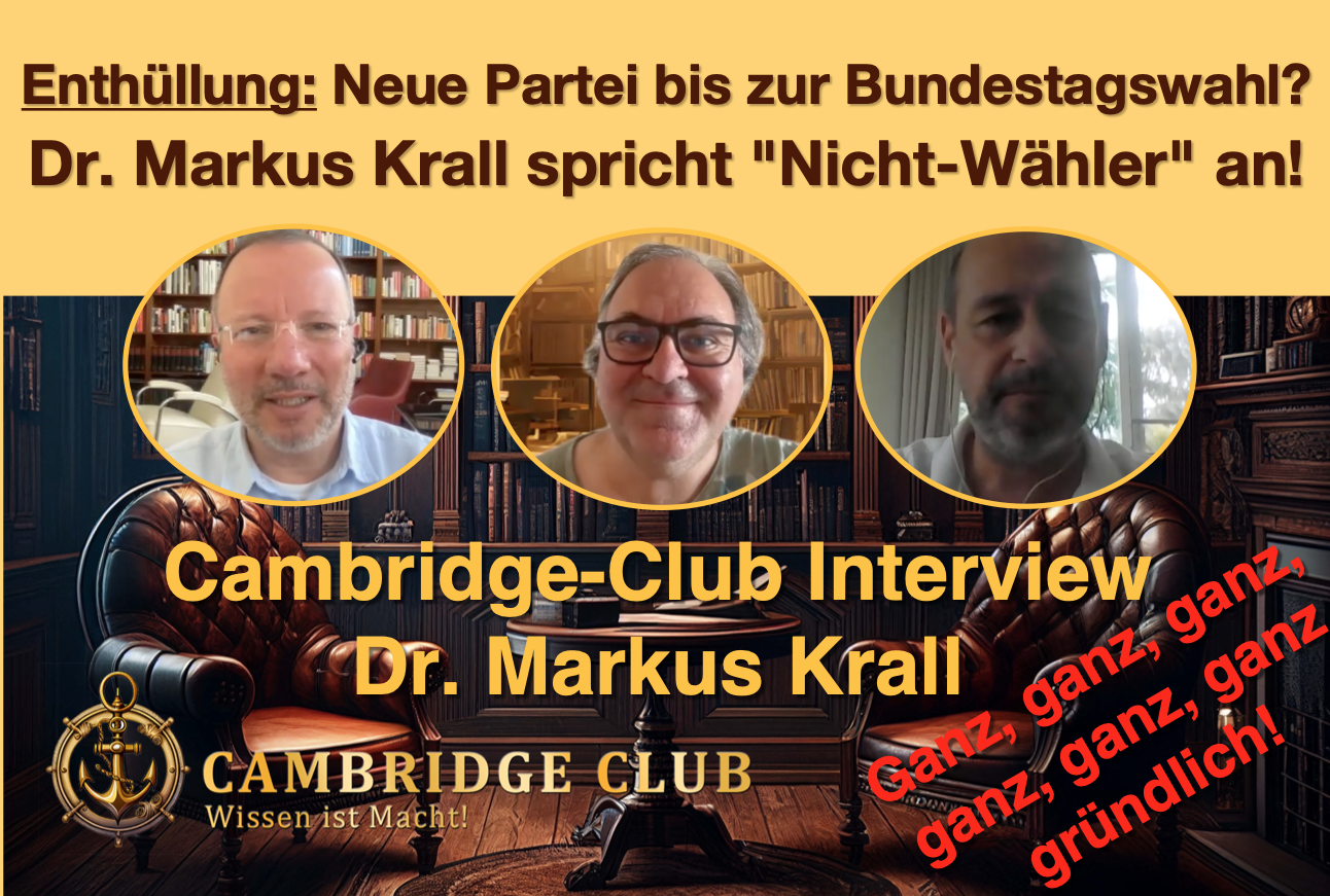 ENTHÜLLUNG: Neue Partei zur Bundestagswahl 2025? – Dr. Markus Krall im Geheimrats-“Verhör”